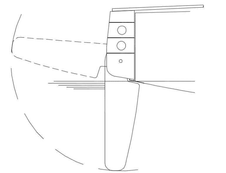 Balanced Rudder Drawing Rudder Design and Construction – OffShore Sailboats